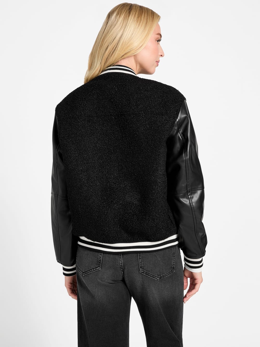 Eco Danielle Boucle Varsity Jacket - Guess