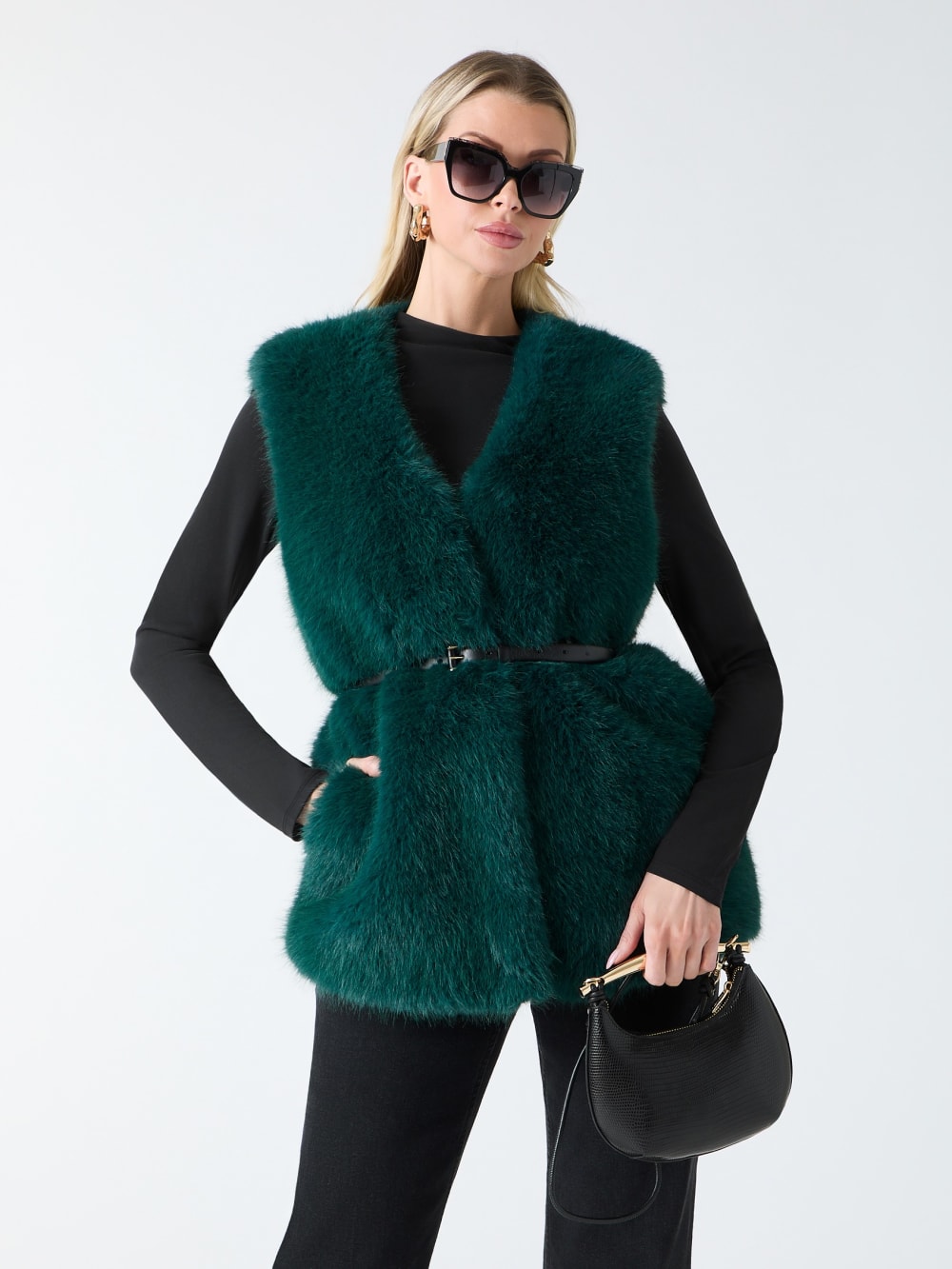 Chloe Faux-Fur Vest - Guess