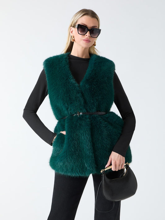 Chloe Faux-Fur Vest - Guess