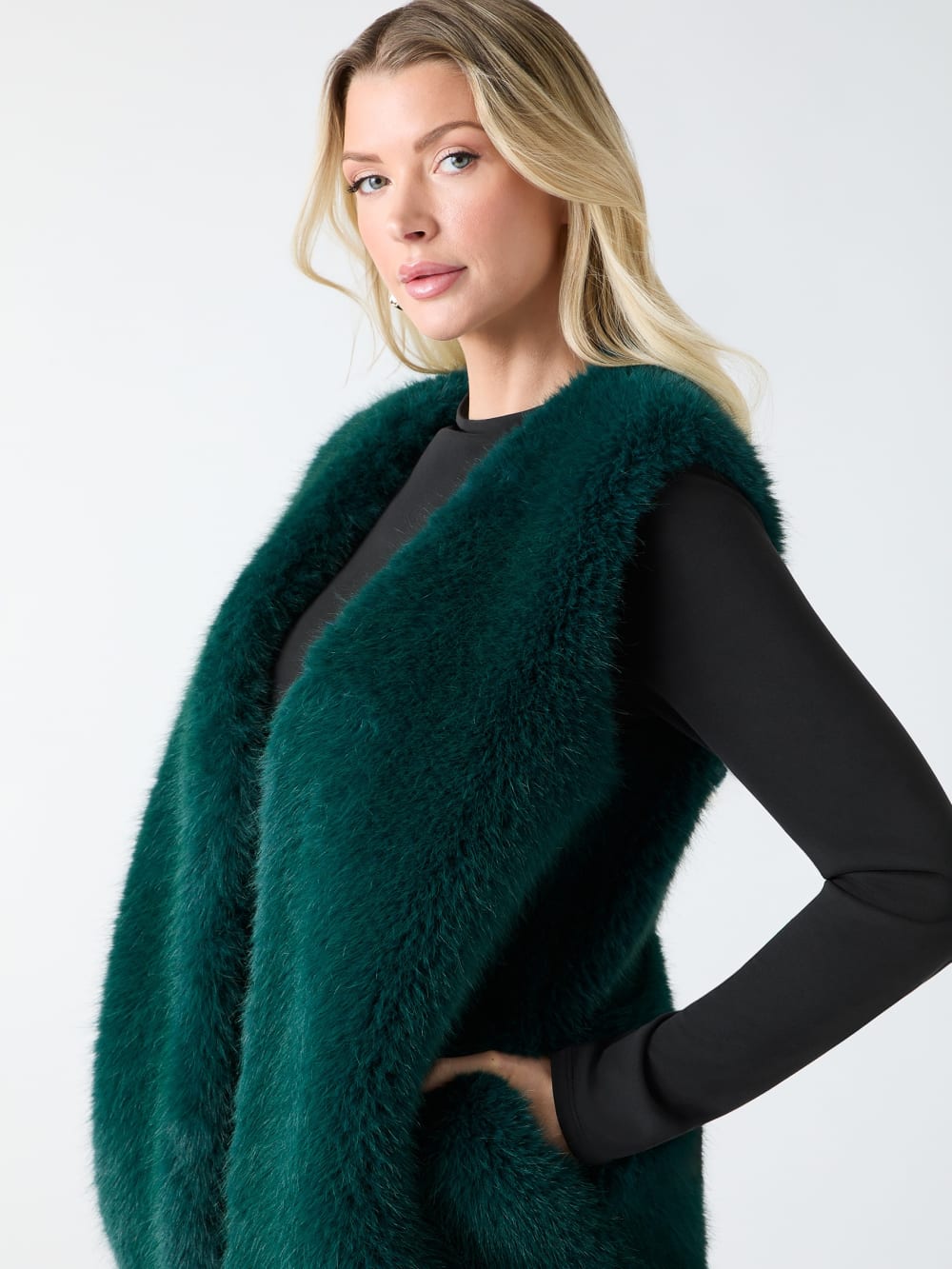 Chloe Faux-Fur Vest - Guess