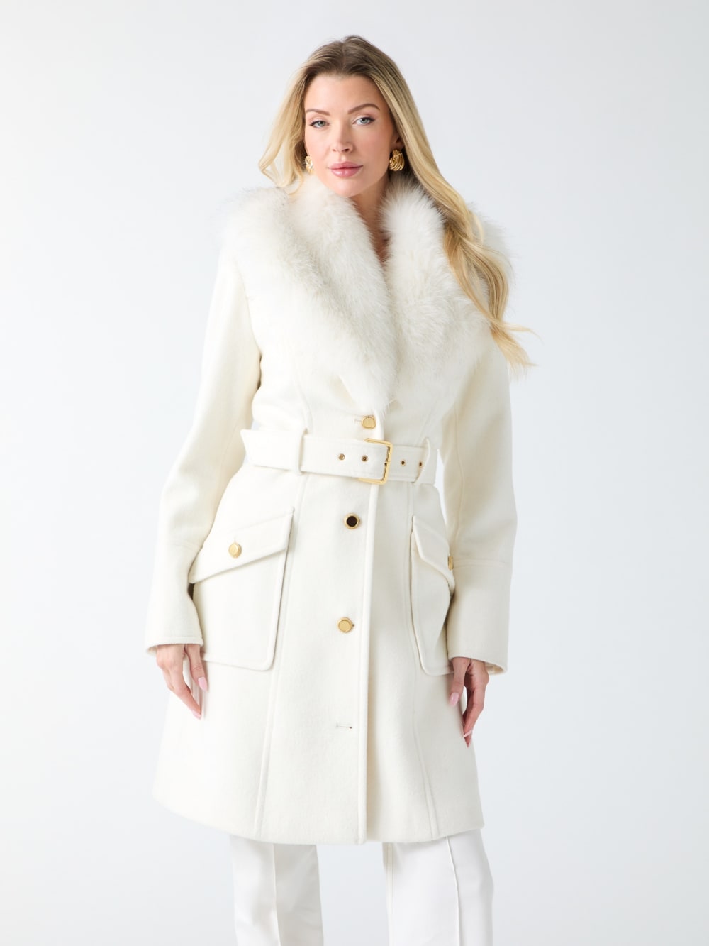 New Wool-Blend Alice Coat - Guess
