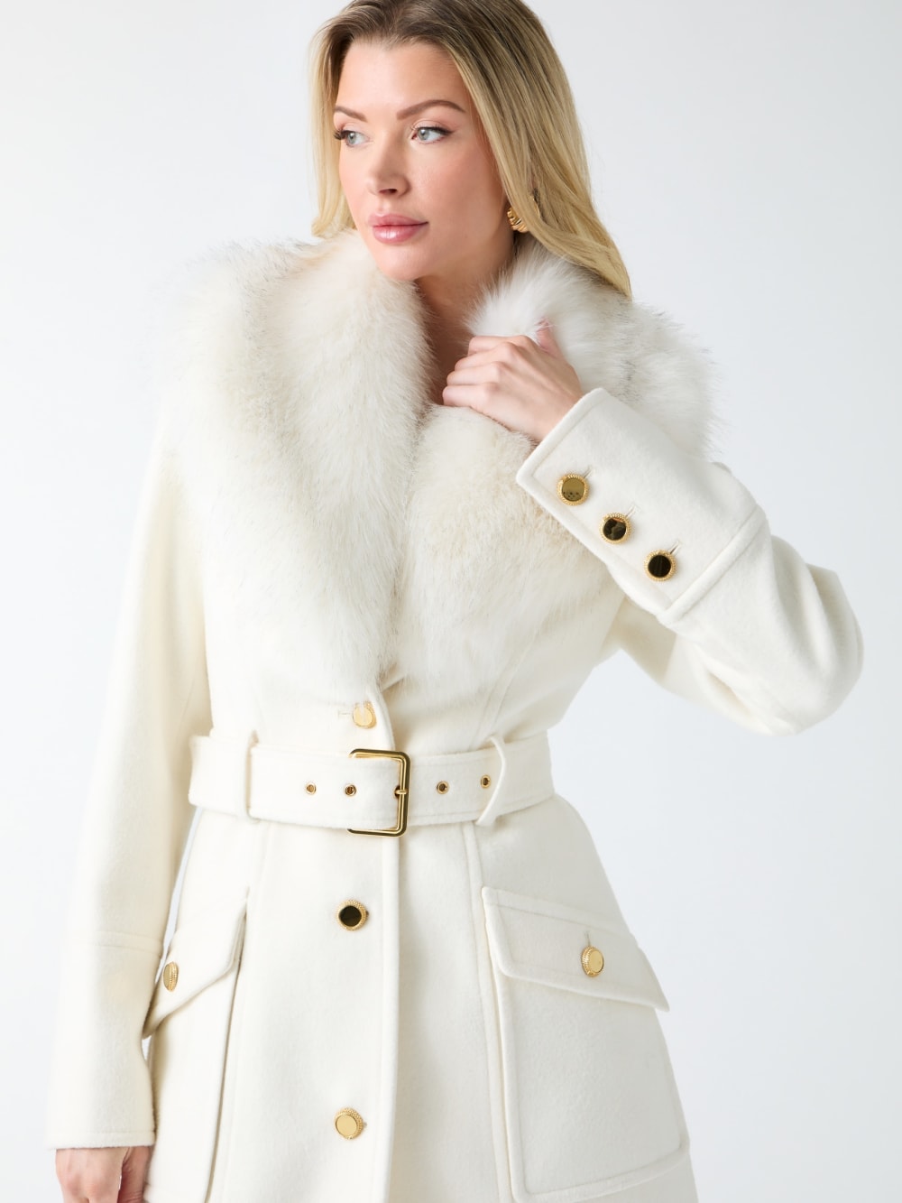 New Wool-Blend Alice Coat - Guess