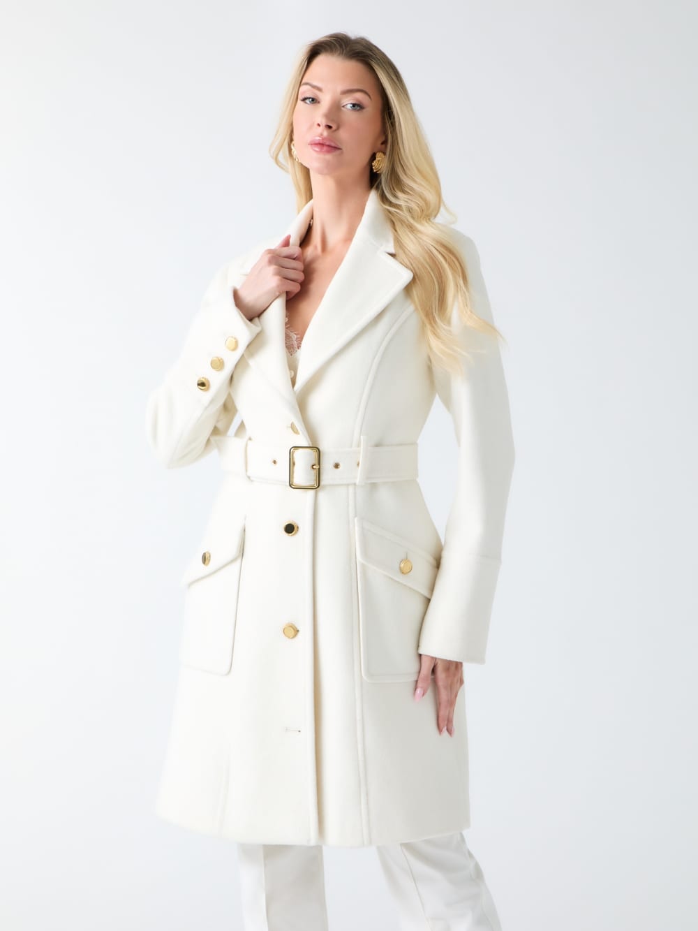 New Wool-Blend Alice Coat - Guess