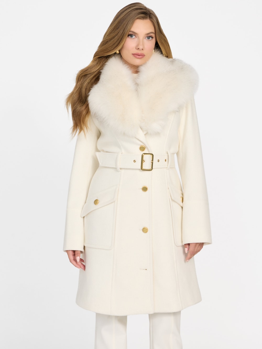 New Wool-Blend Alice Coat - Guess