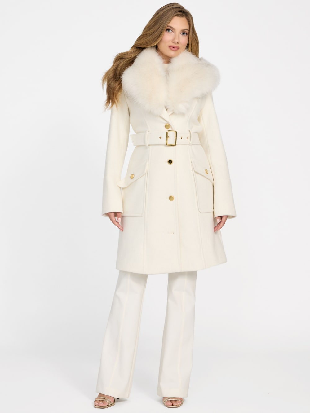 New Wool-Blend Alice Coat - Guess