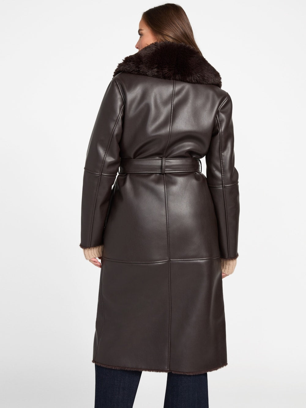 Zoey Faux-Leather Coat - Guess
