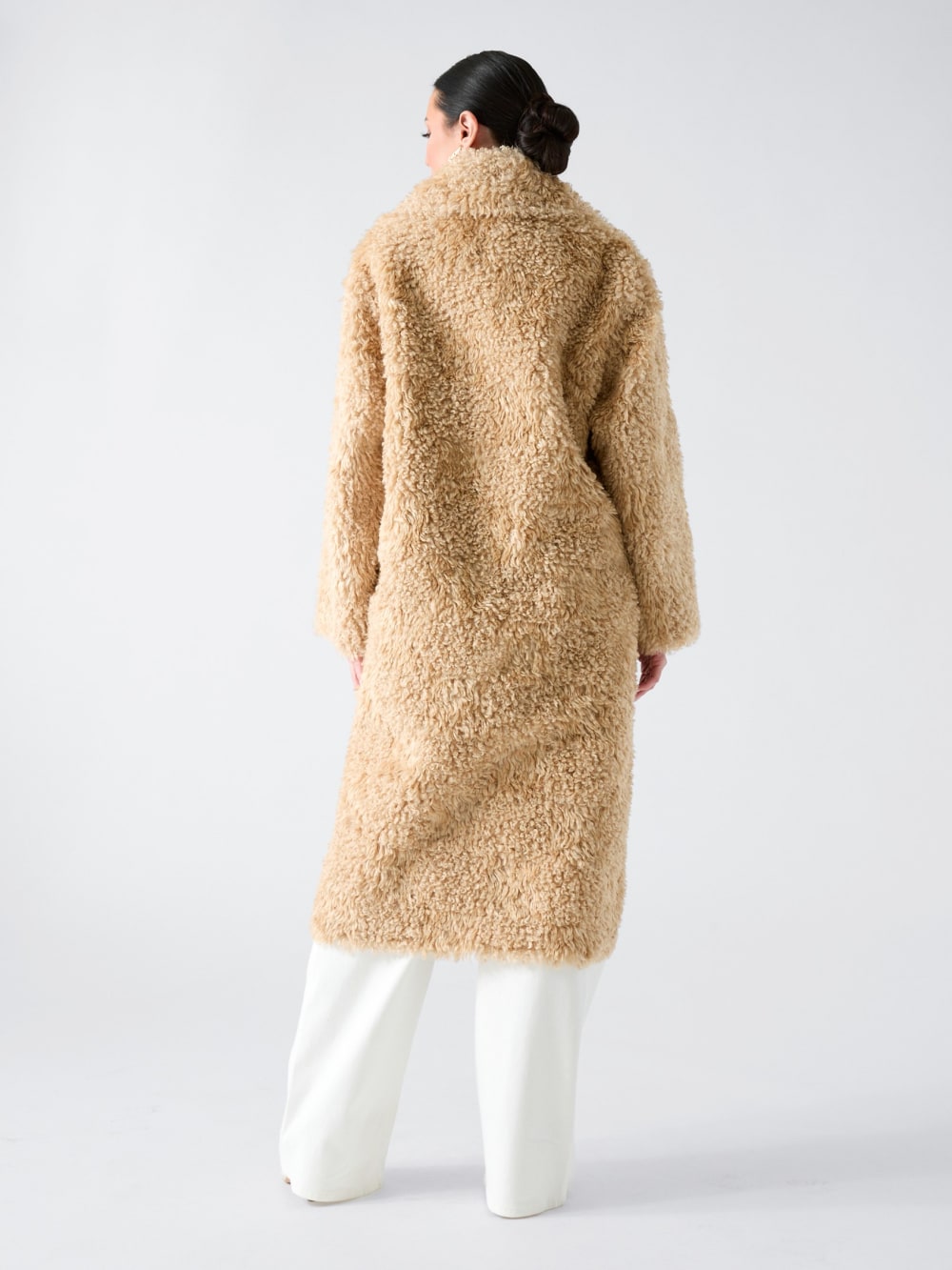 Margot Longline Faux-Fur Coat - Guess