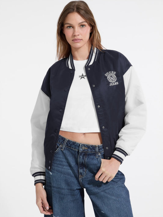 Embroidered Varsity Jacket - Guess