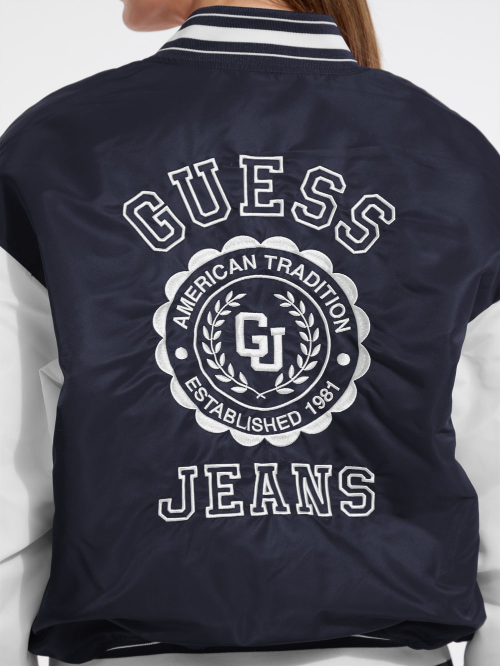 Embroidered Varsity Jacket - Guess