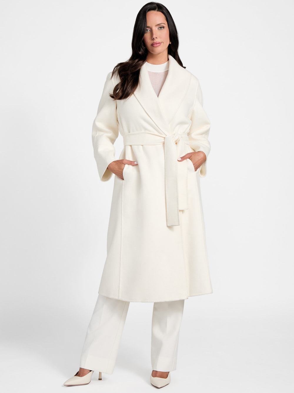 Keera Wool-Blend Coat - Guess