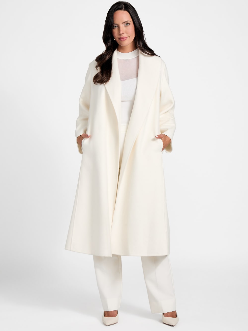 Keera Wool-Blend Coat - Guess
