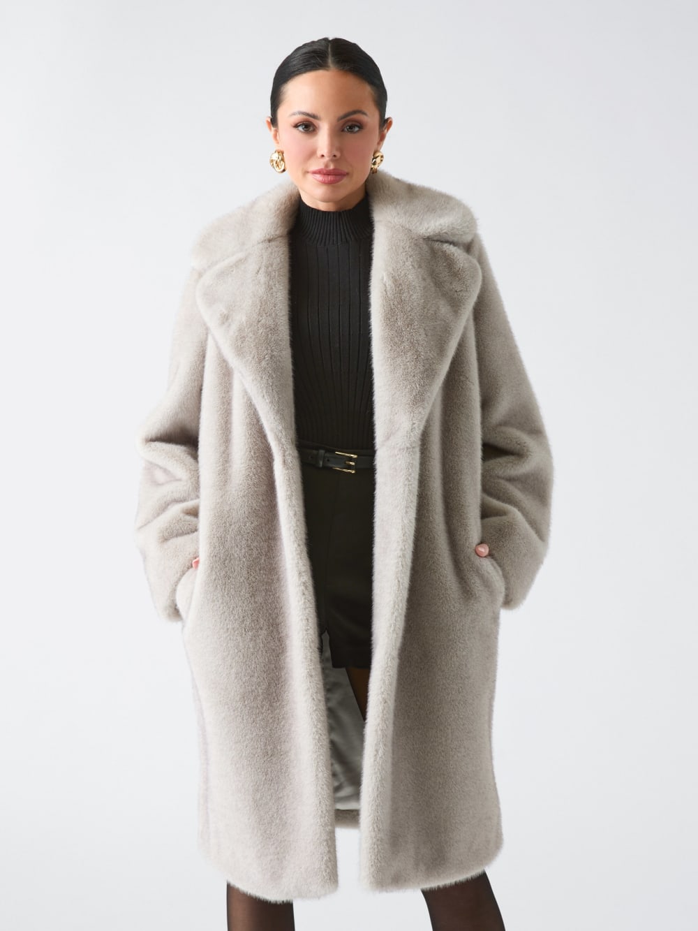 Bianca Faux-Fur Coat - Guess