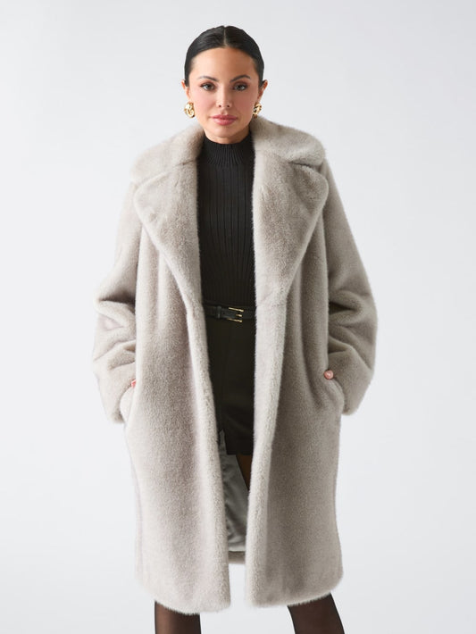 Bianca Faux-Fur Coat - Guess