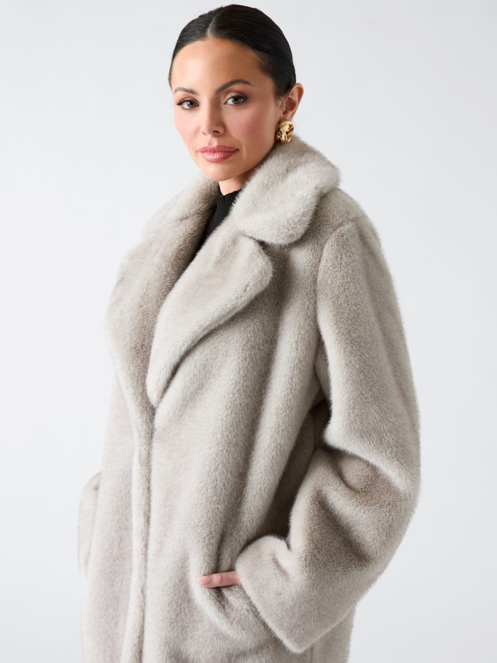Bianca Faux-Fur Coat - Guess