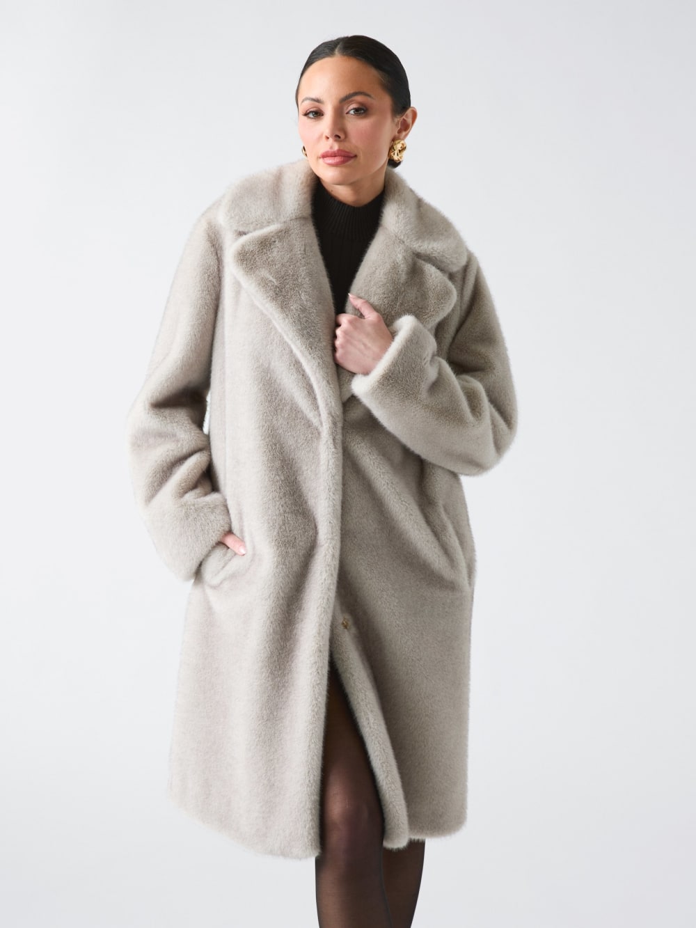 Bianca Faux-Fur Coat - Guess