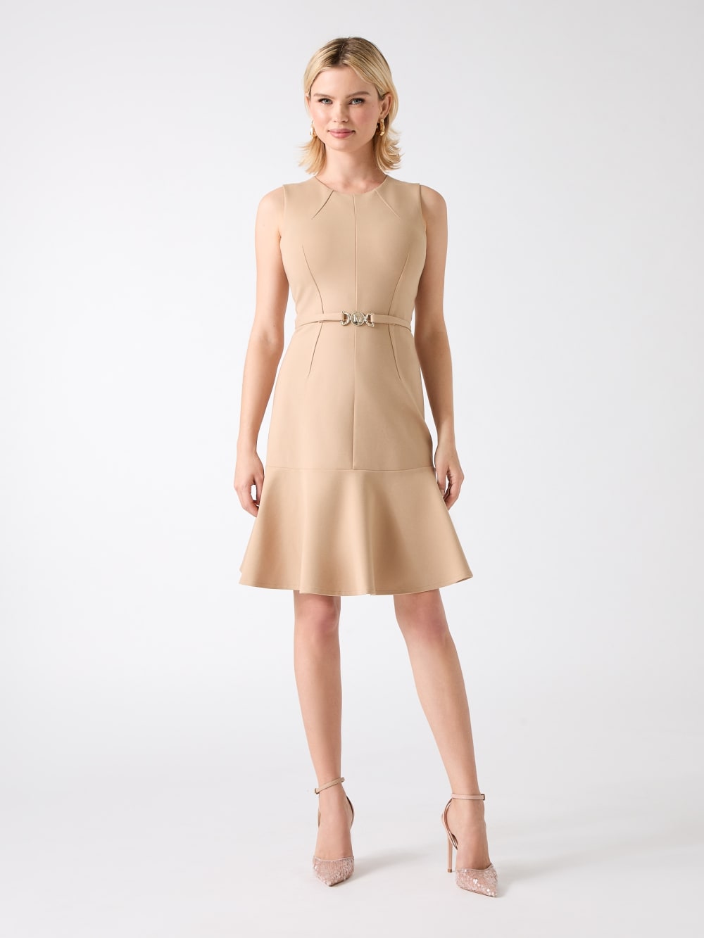 Odette Fit-and-Flare Dress - Guess