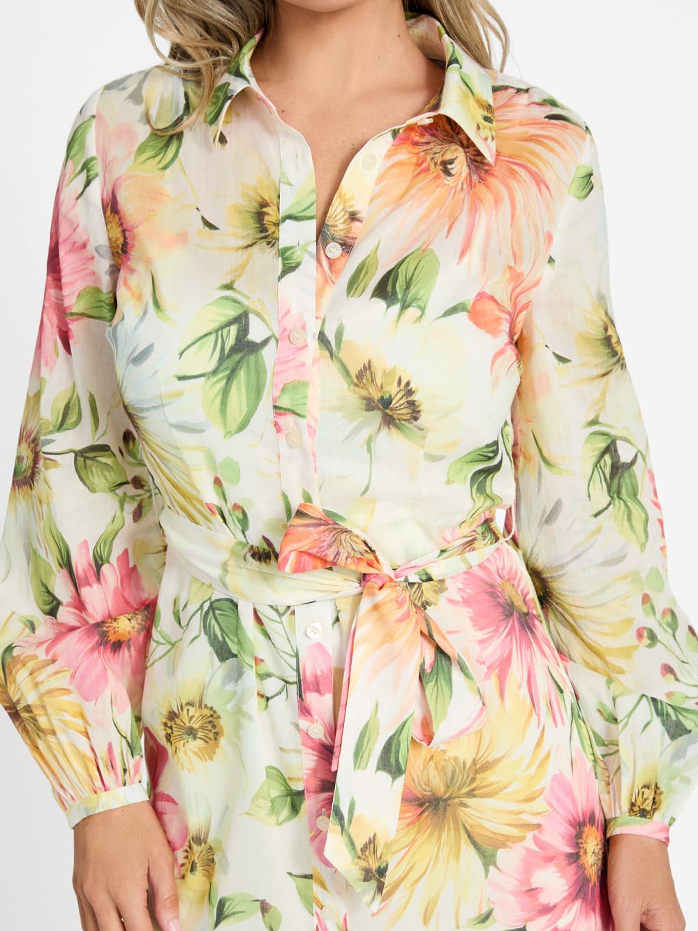 Faith Buttoned Dress - Guess