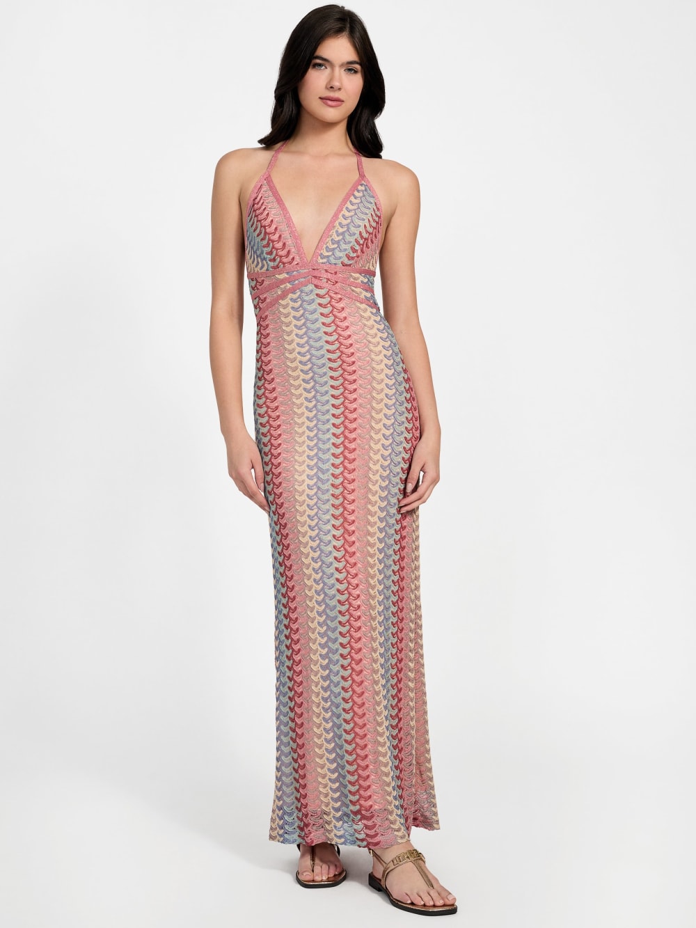 Fearne Striped Maxi Dress - Guess