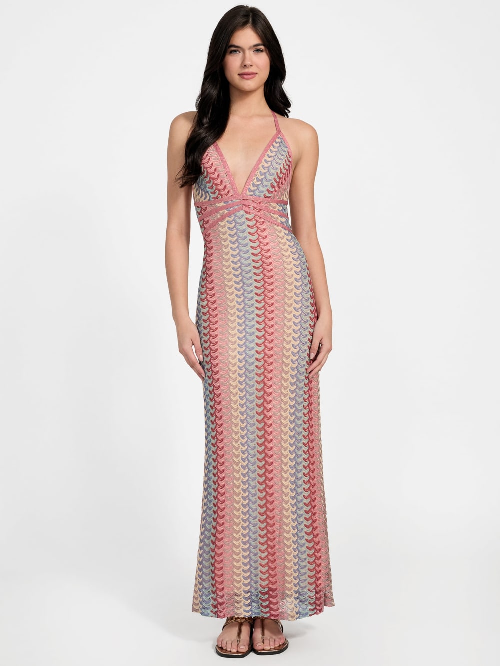 Fearne Striped Maxi Dress - Guess