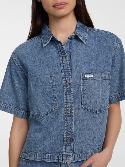 Boxy Denim Shirt - Guess