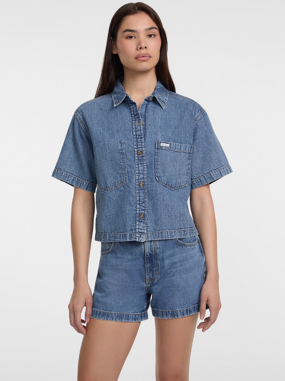 Boxy Denim Shirt - Guess