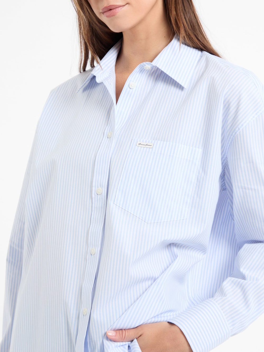 Striped Color-Block Shirt - Guess