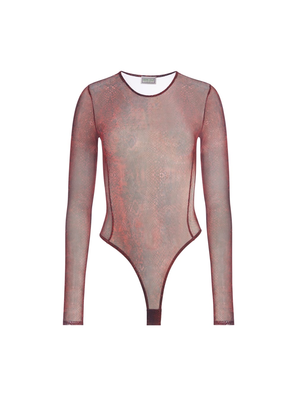printed mesh bodysuit - Guess