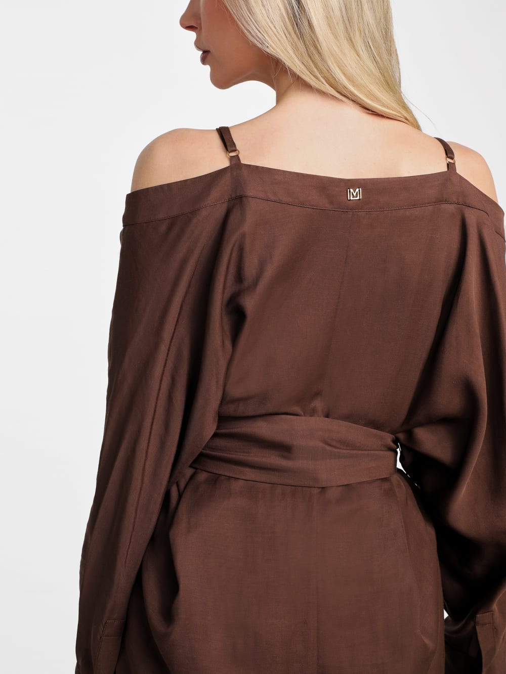 Eco Greta Linen-Blend Wrap Tunic - Guess