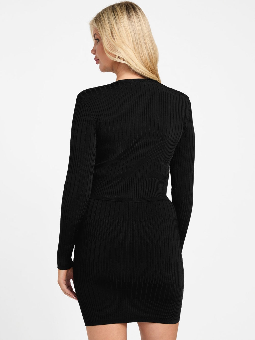 Janet Ribbed Sweater Cardigan - Guess