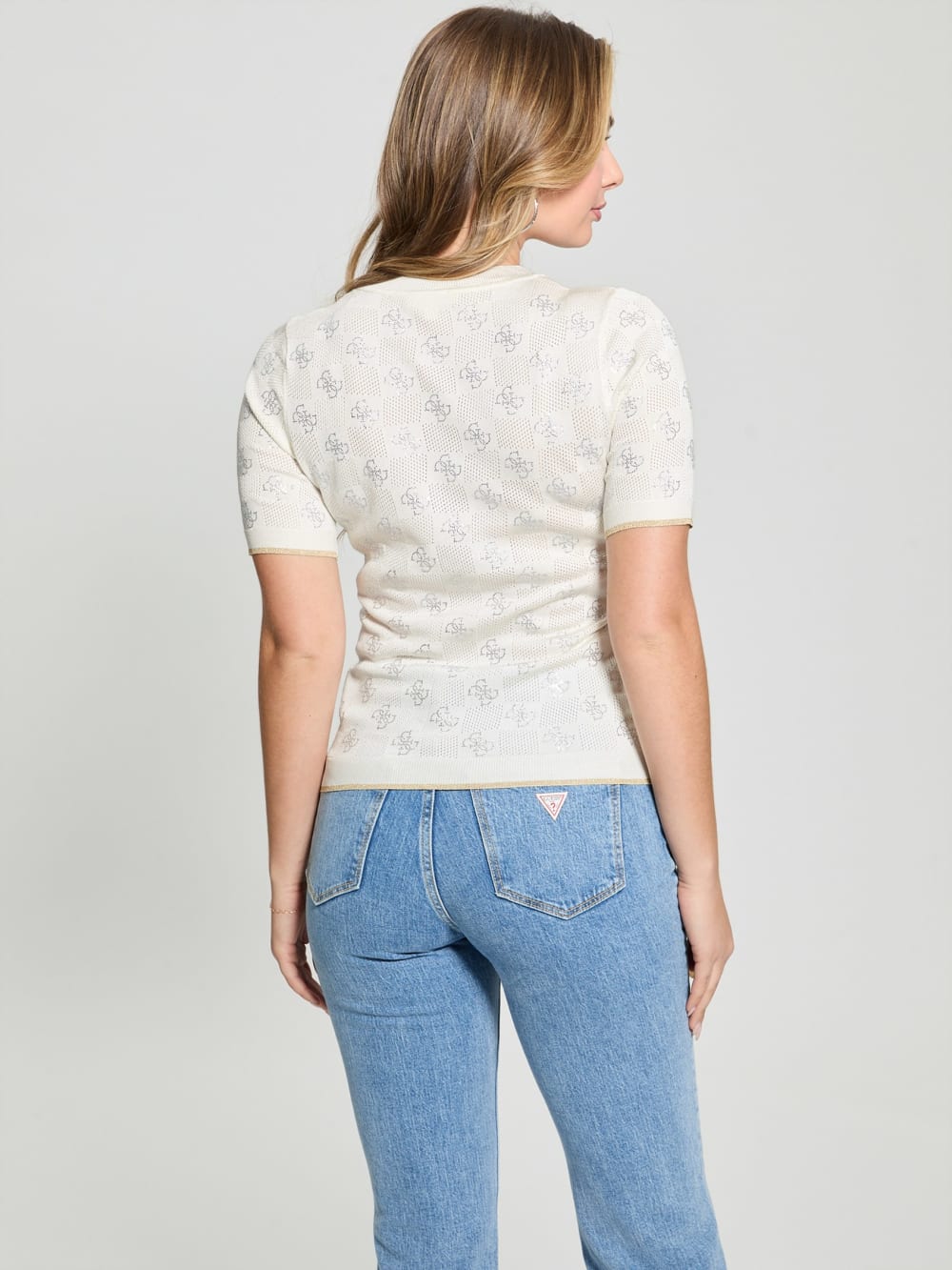 Rosie Quattro G Sweater Top - Guess