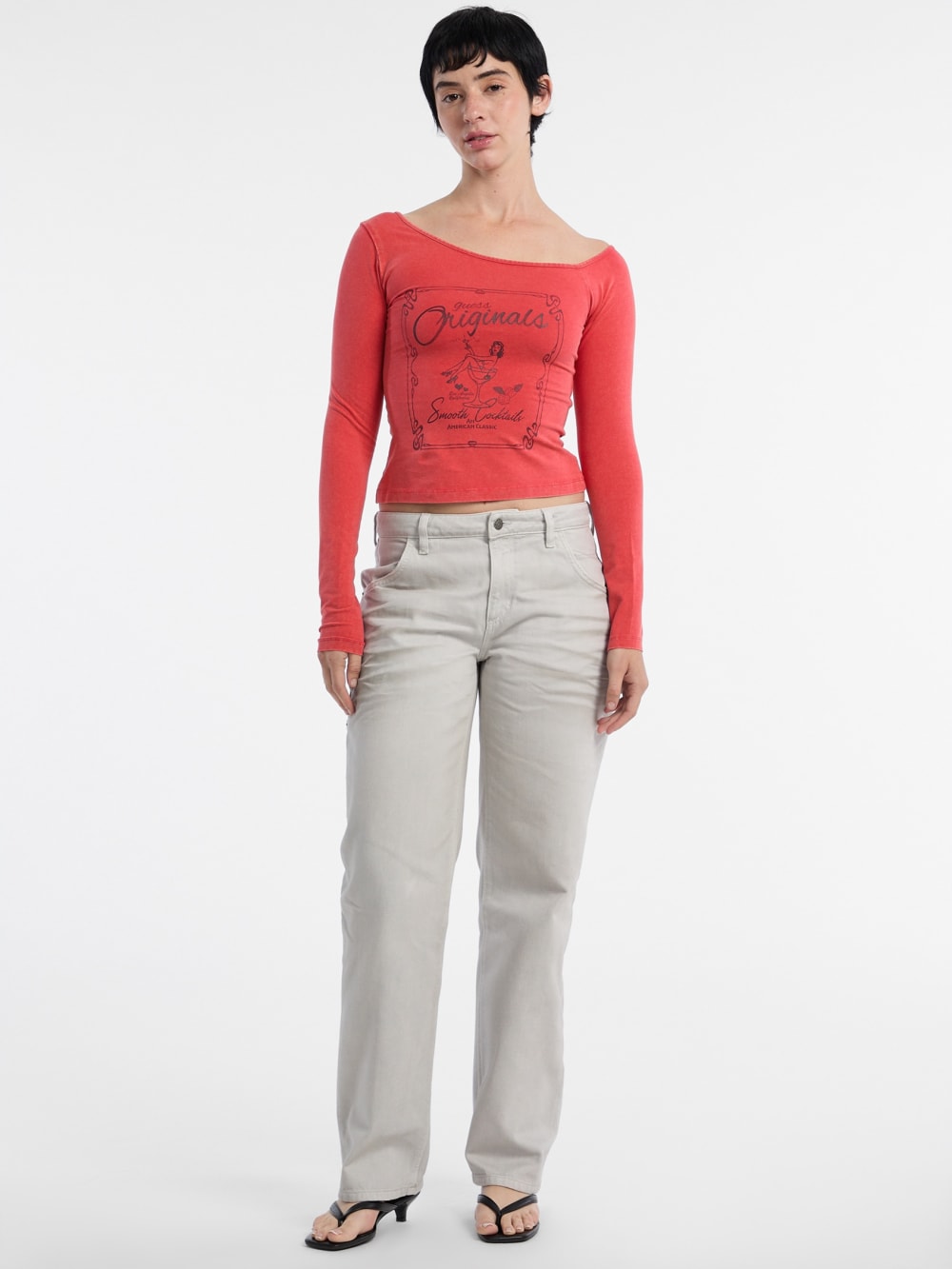GUESS Originals Off-the-Shoulder Tee - Guess