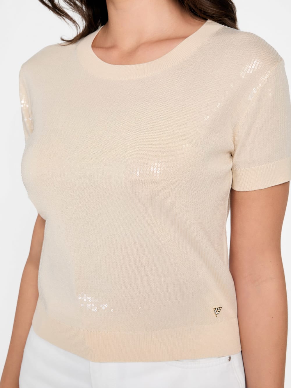 Crewneck Juniper Sequin Sweater - Guess