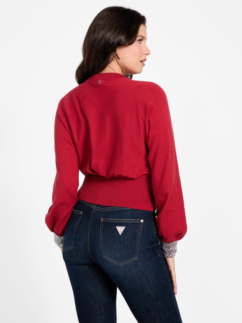 Eco Posa Bling Cuff Sweater - Guess