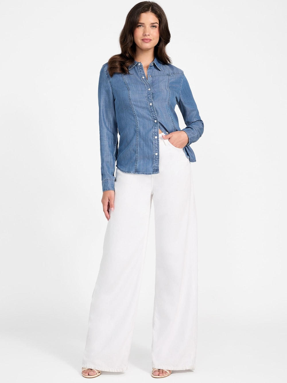 Classic Denim Western Shirt - Guess