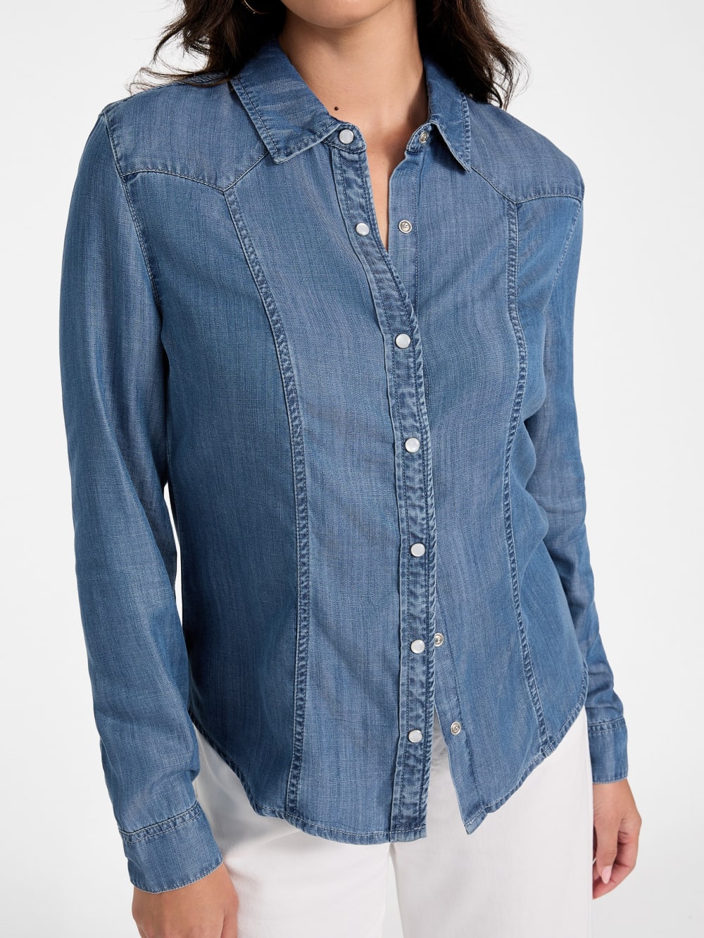 Classic Denim Western Shirt - Guess