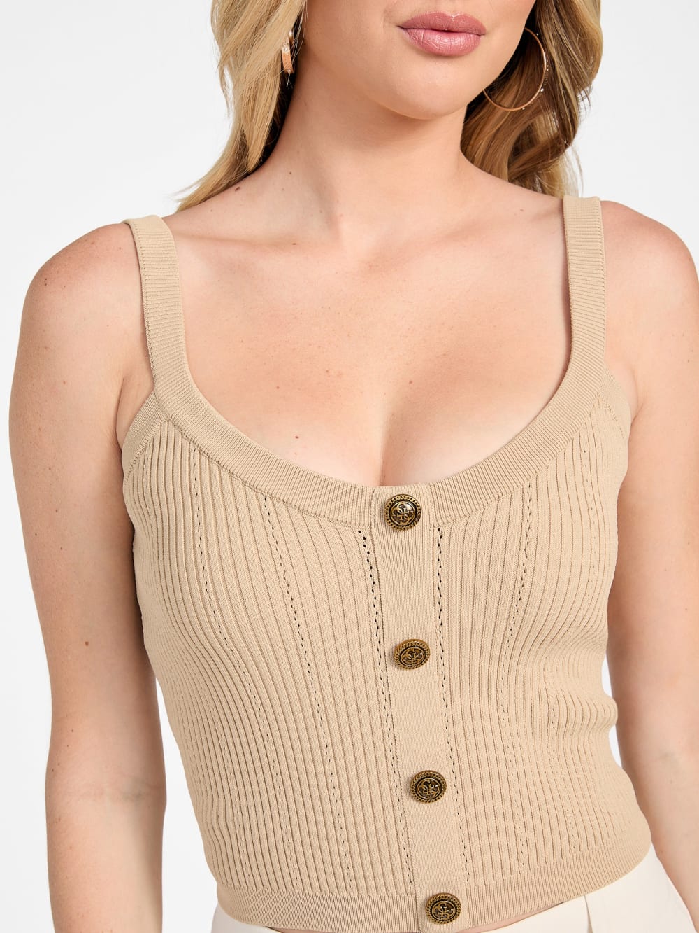 Emmie Sweater Crop Tank - Guess