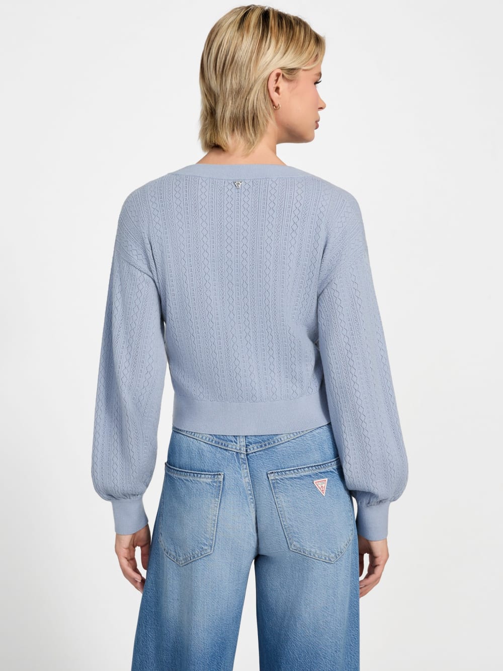 Eco Lyla Bow Cardigan Sweater - Guess