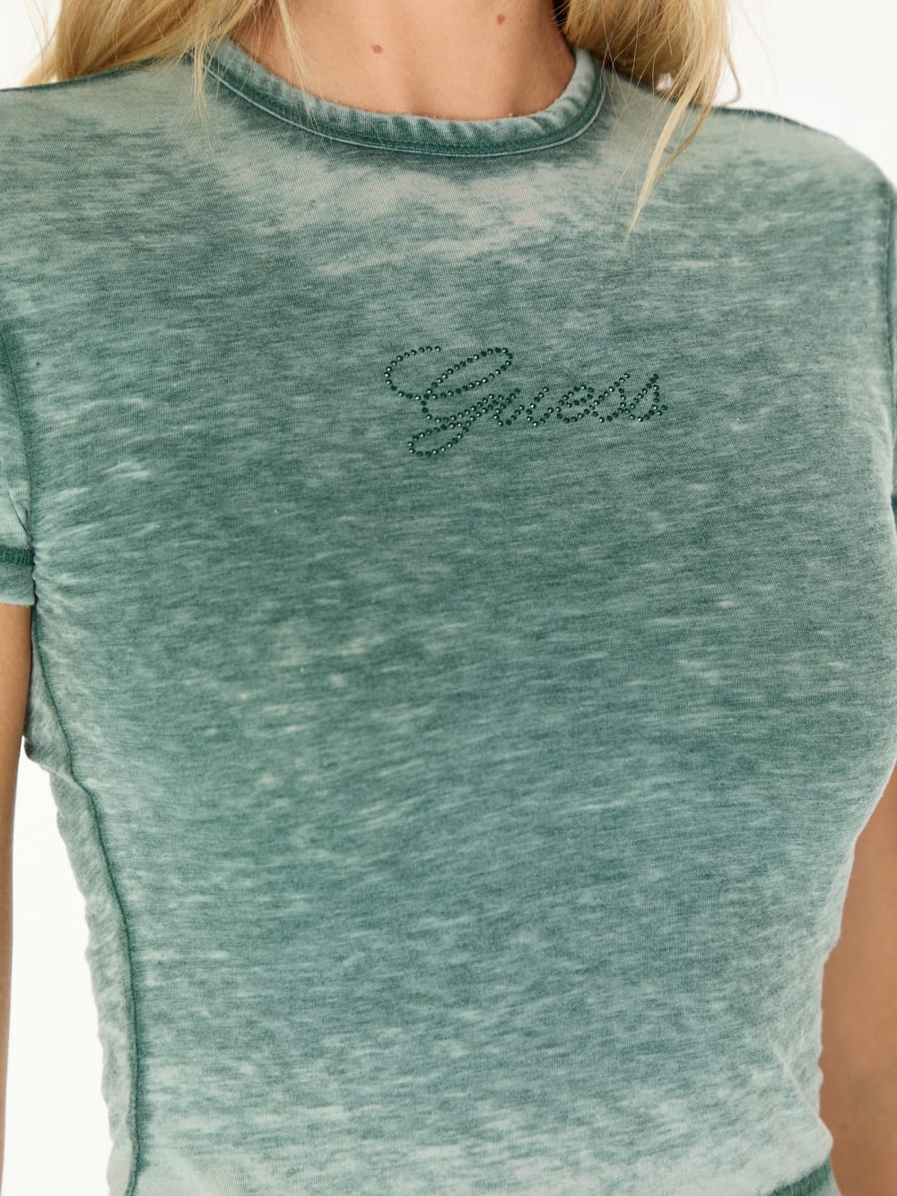 classic logo baby tee - Guess