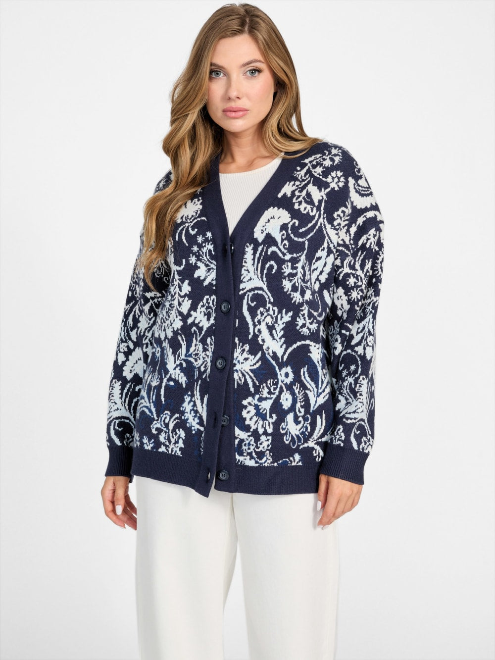Eco Melinda Jacquard Cardigan - Guess