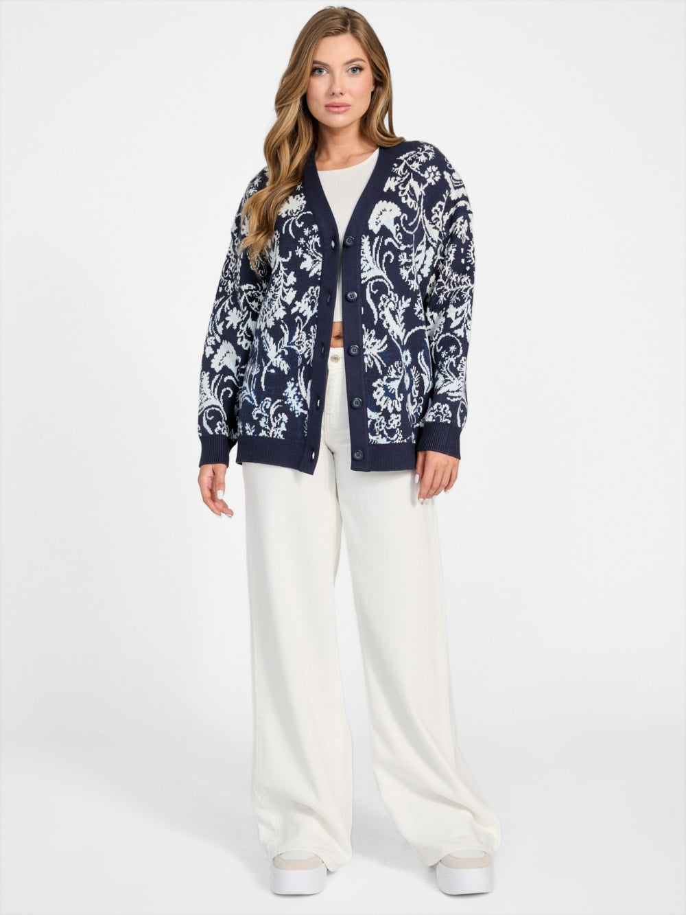 Eco Melinda Jacquard Cardigan - Guess