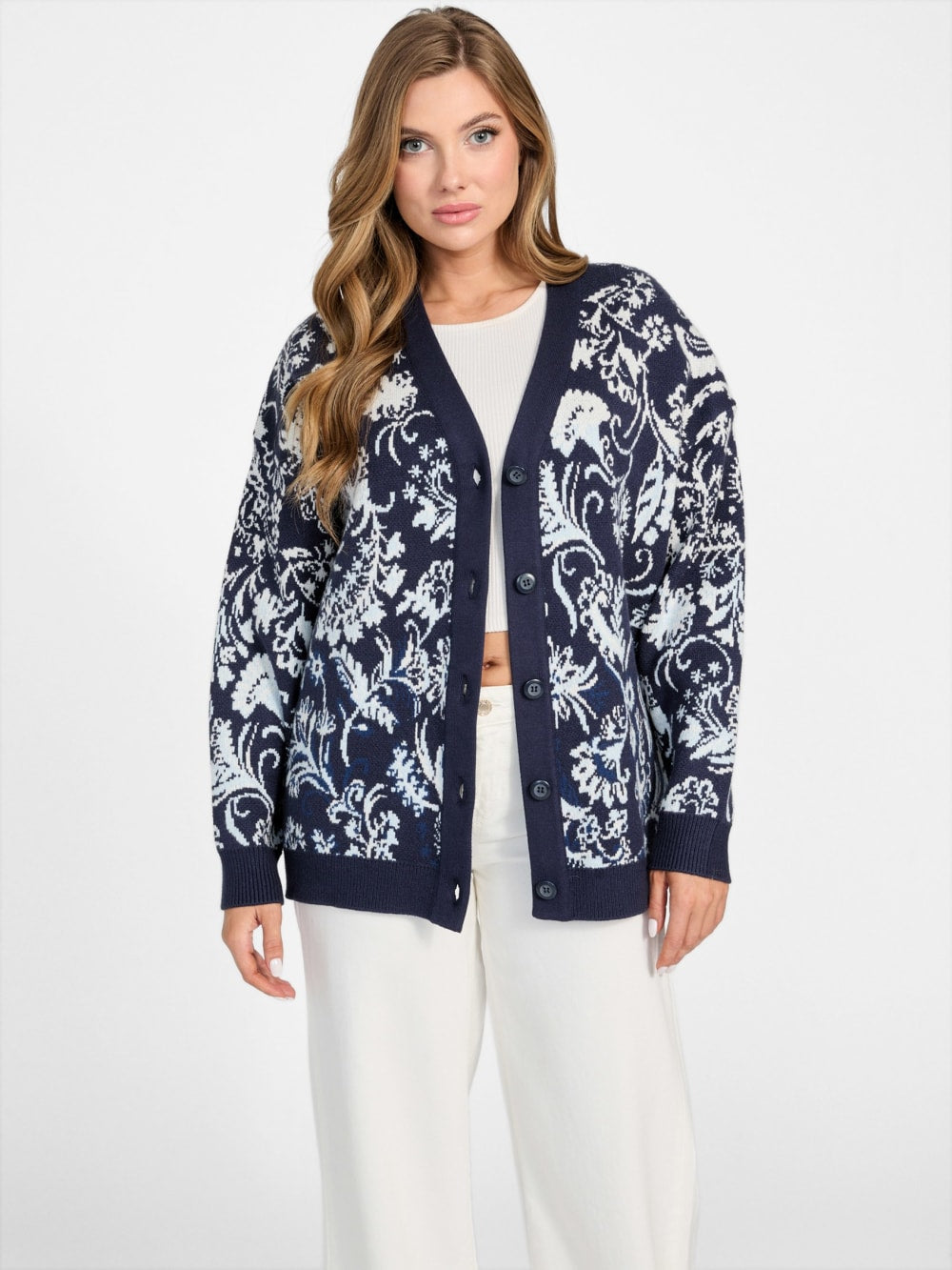 Eco Melinda Jacquard Cardigan - Guess