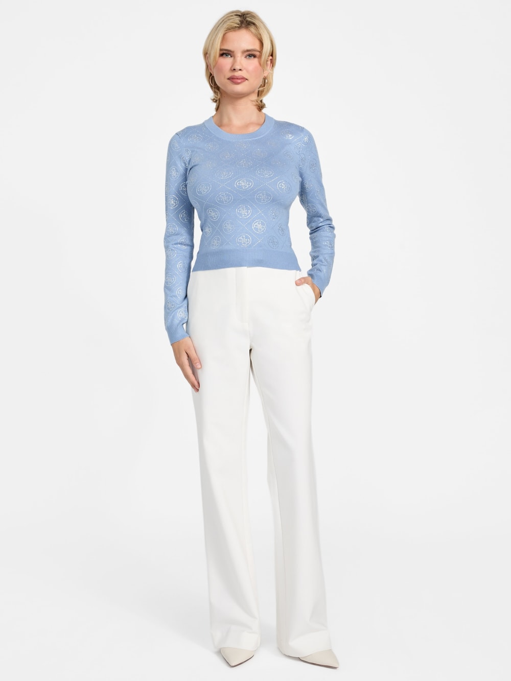 4G Rhinestones sweater - Guess