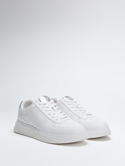 Wulfred Embossed Low-Top Sneakers - Guess