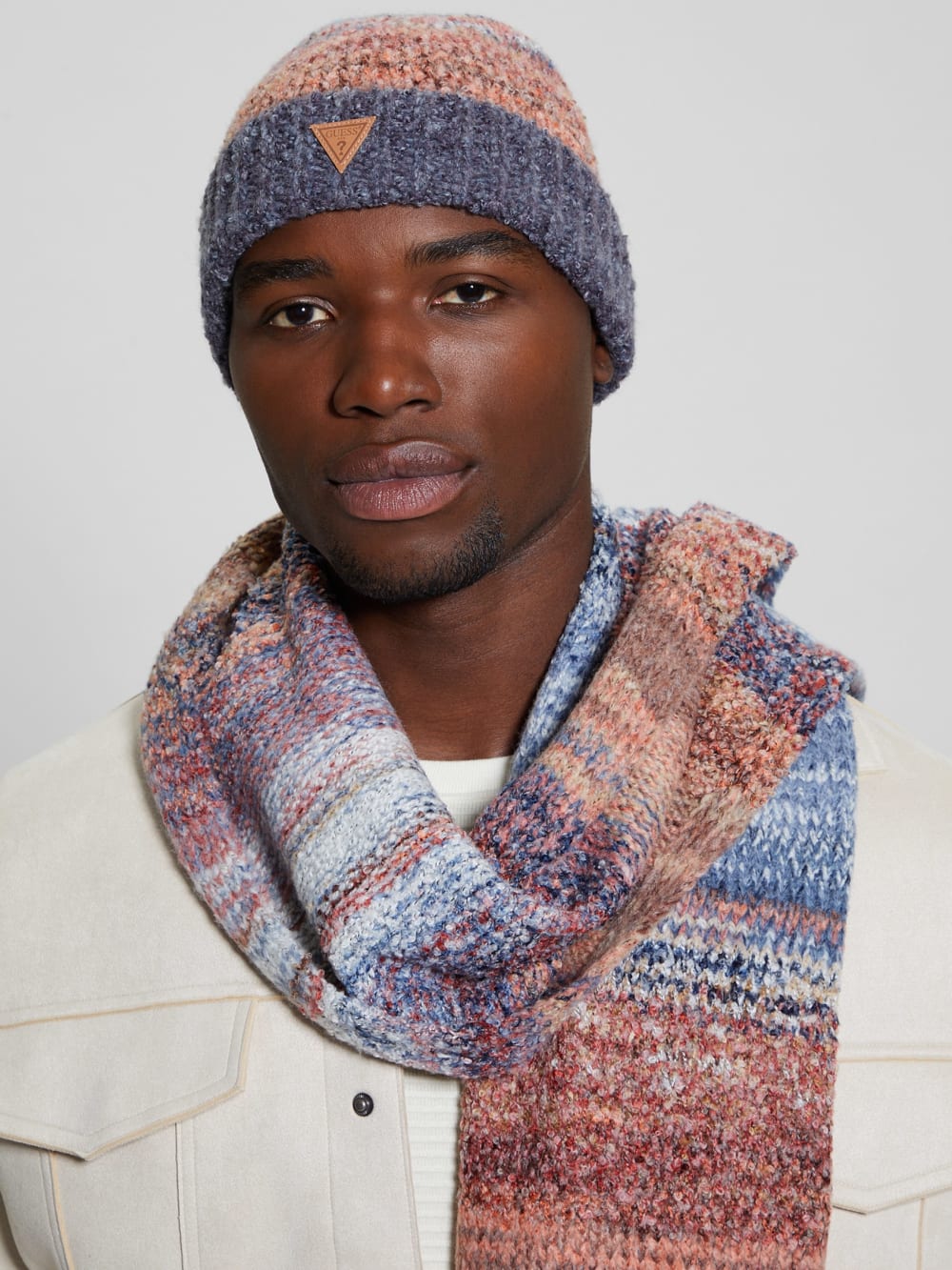 Wool-Blend Space-Dye Beanie - Guess