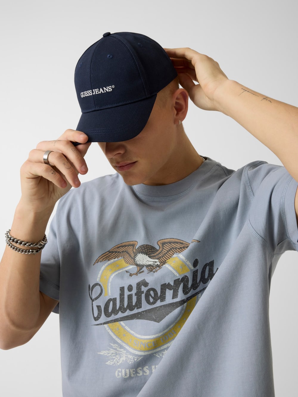 Eco GUESS Jeans Logo Baseball Cap - Guess
