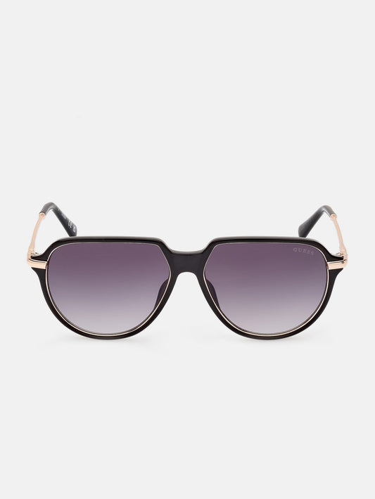 Plastic Aviator Sunglasses - Guess