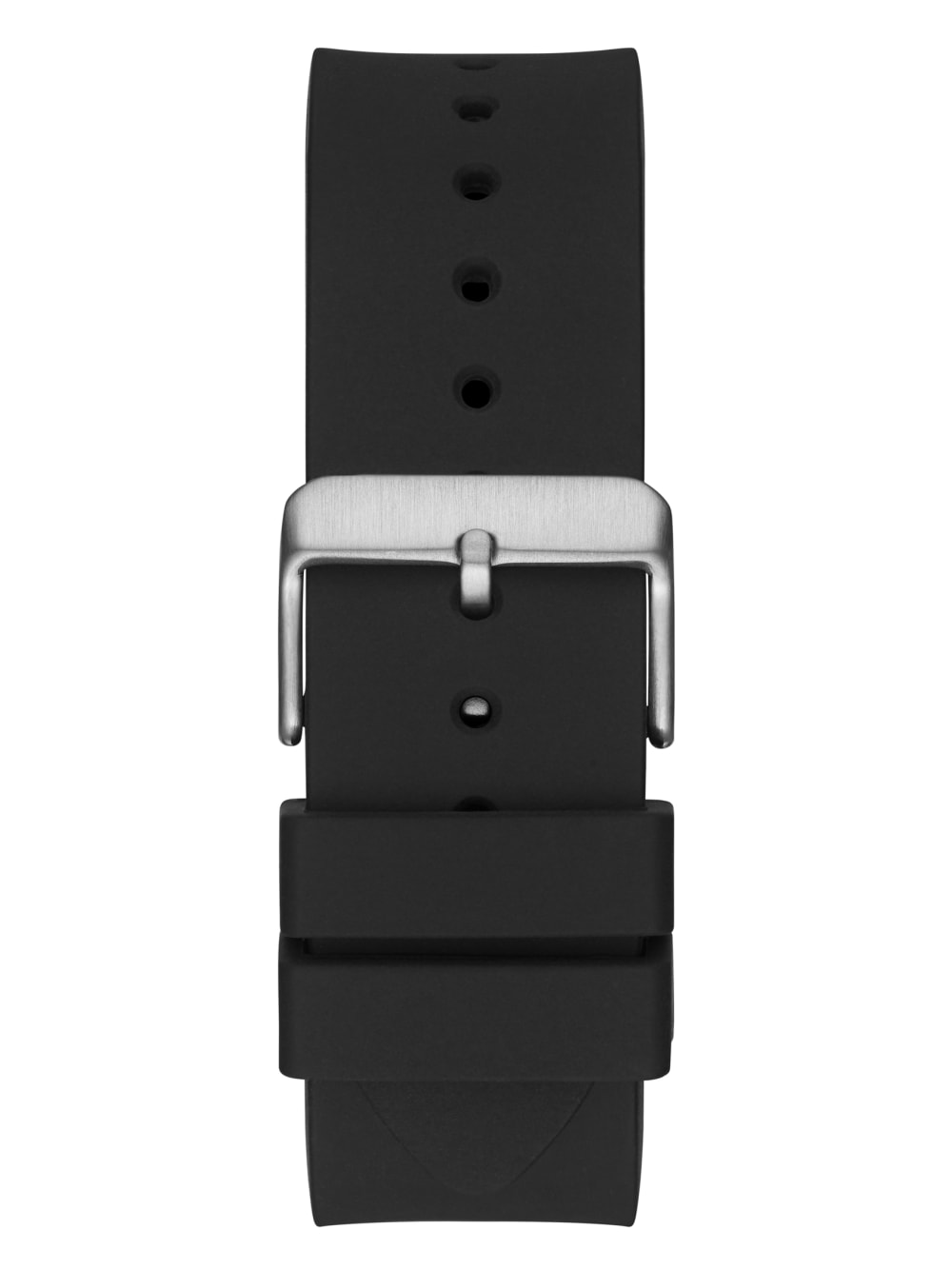 Black And Silver-Tone Multifunction Watch - Guess