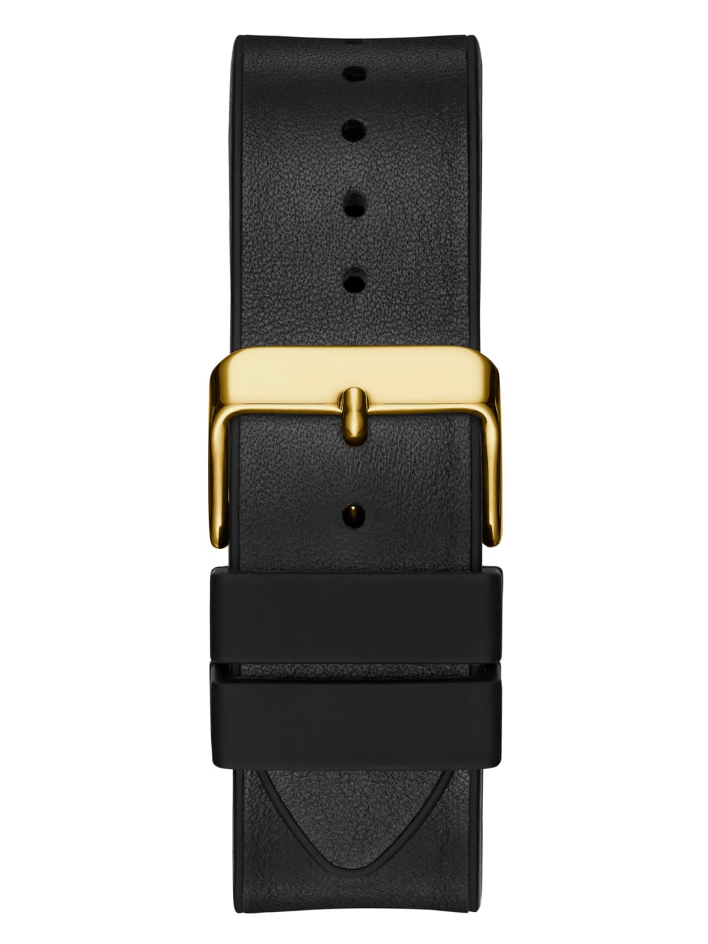 Black And Gold-Tone Square Multifunction Watch - Guess