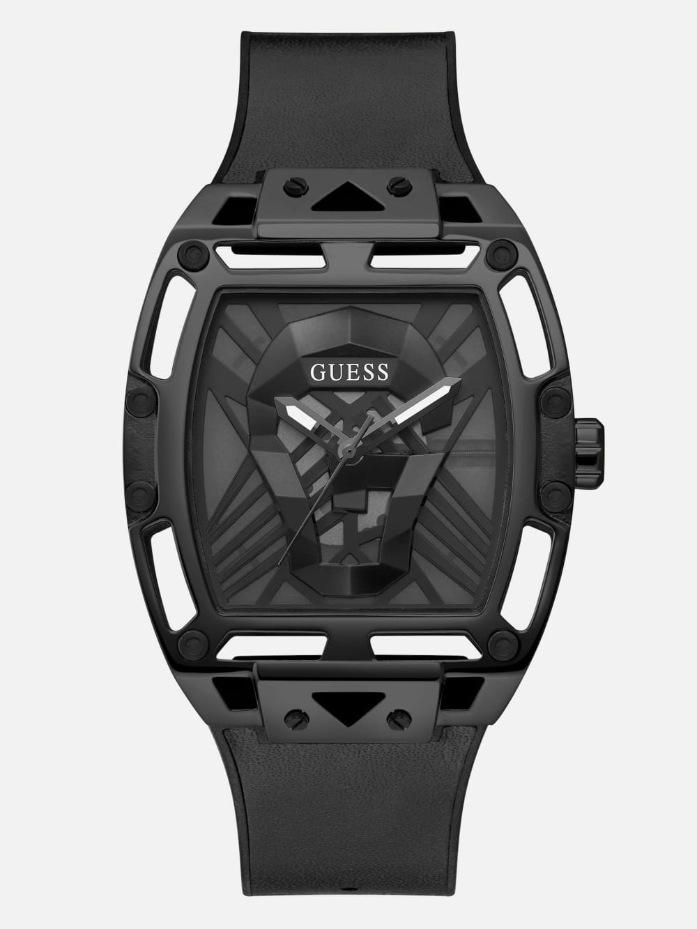 Black Analog Cutout Watch - Guess