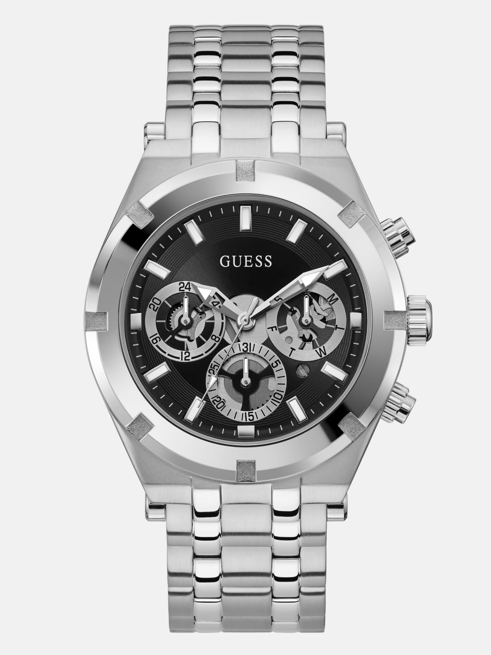 Silver-Tone Multifunction Watch - Guess